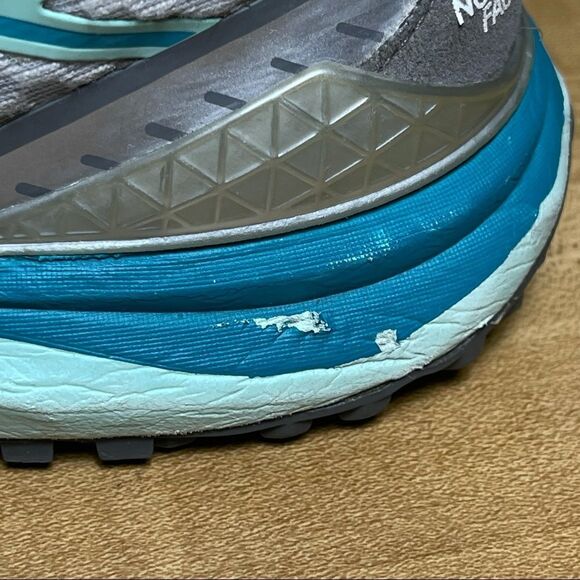 North Face Ultra TR Running Shoes Vibram hiking Athletic Sneakers Size 6 Blue - Picture 10 of 11